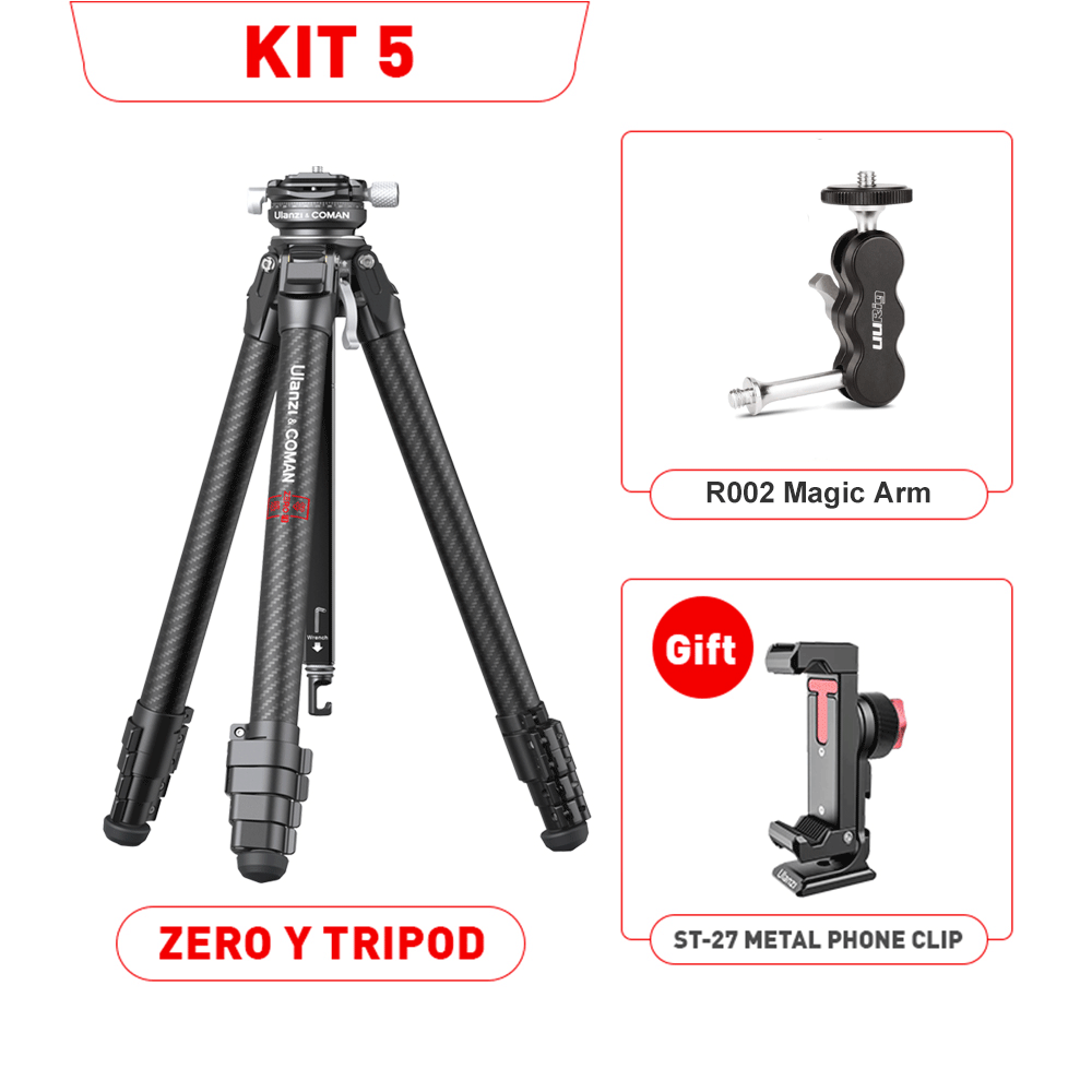 Ulanzi Zero Y Lightweight Travel Tripod with Arca-Swiss Ball Head 3028