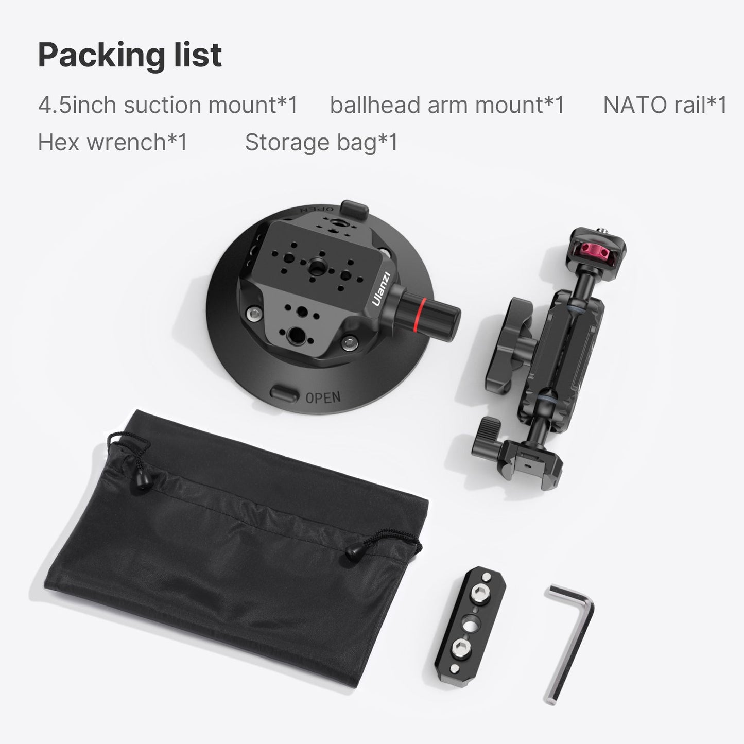Ulanzi SC-02 Strong Suction Cup Mount (4.5") 3090