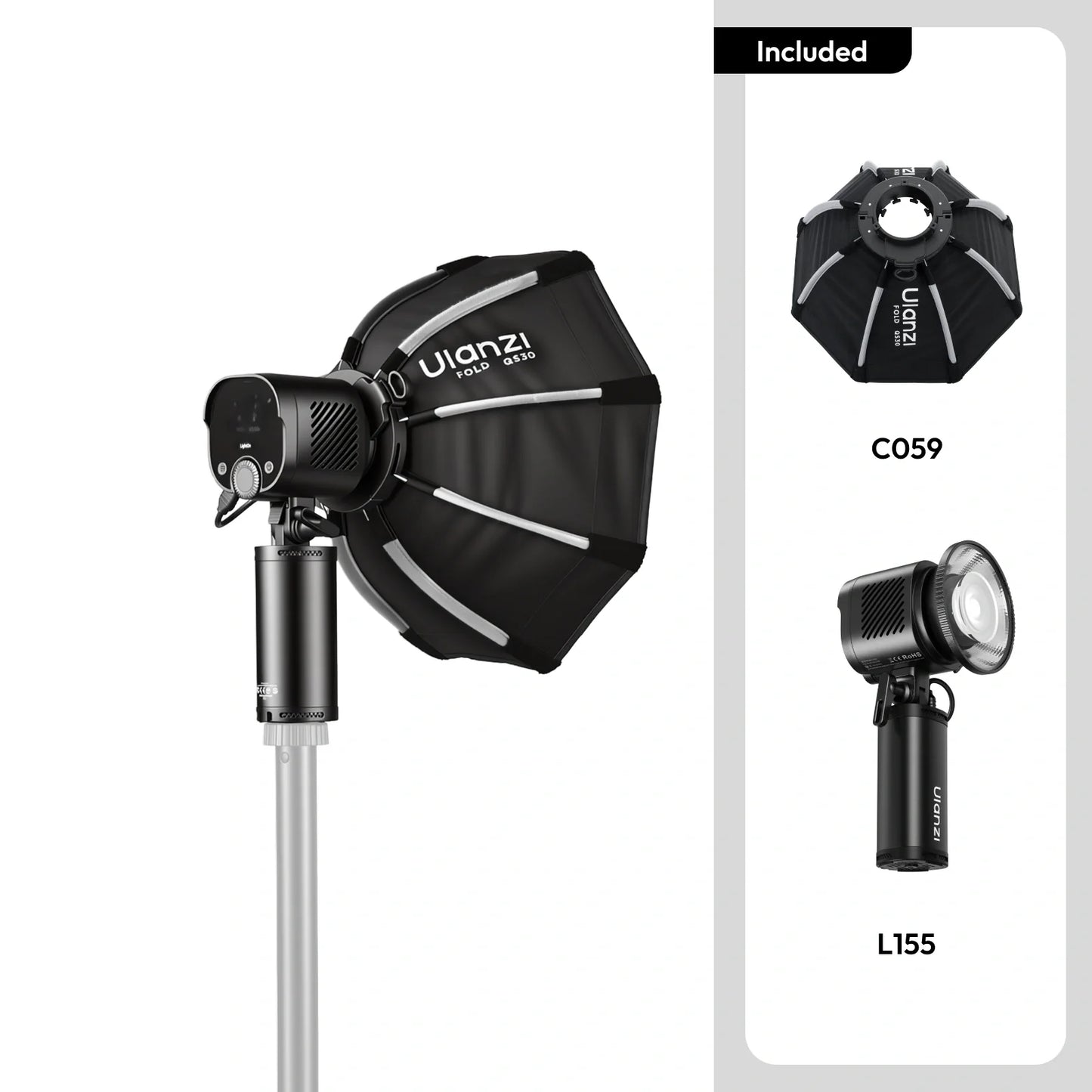 Ulanzi LC60 LightOn 60W Flash & Video Light
