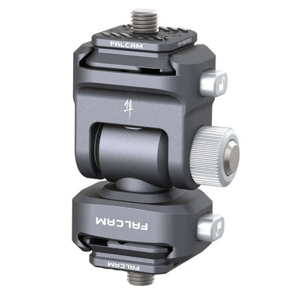 Falcam F22 Quick Release Monitor Mount. Gray metal, quick release for cameras and monitors.
