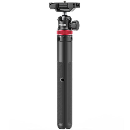Ulanzi MT-44 Extendable Vlog Tripod - Black tripod with red accents, ready for content creation.