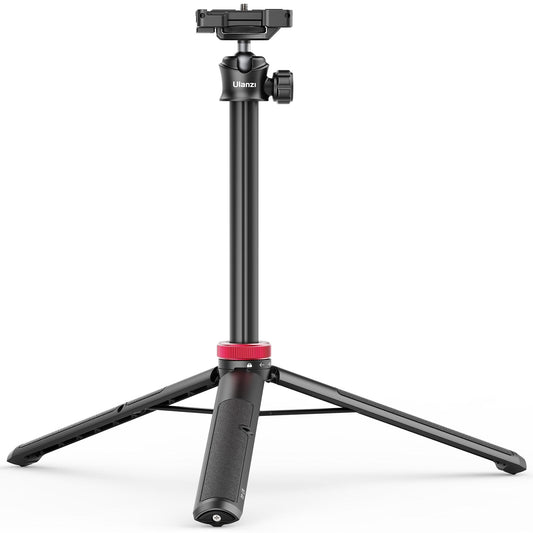 Ulanzi MT-44 Extendable Vlog Tripod - Black Tripod with Phone Holder.