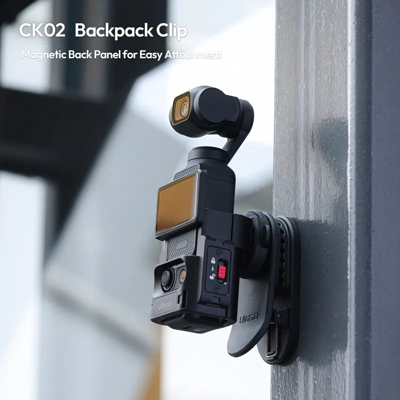 Ulanzi CK01/CK02 Cka Quick Release Backpack Clip for Xtra Muse & DJI Pocket 3/4 & Insta360 Luna