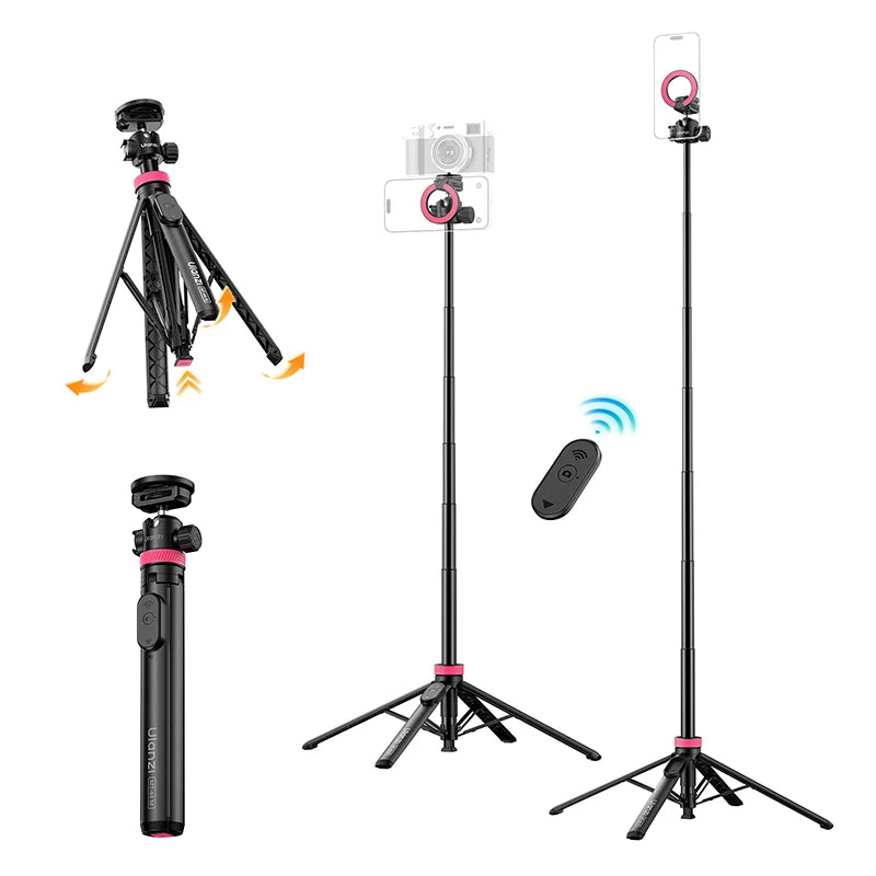 Ulanzi MT-44M 2-in-1 Magnetic & 1/4" Selfie Stick Tripod