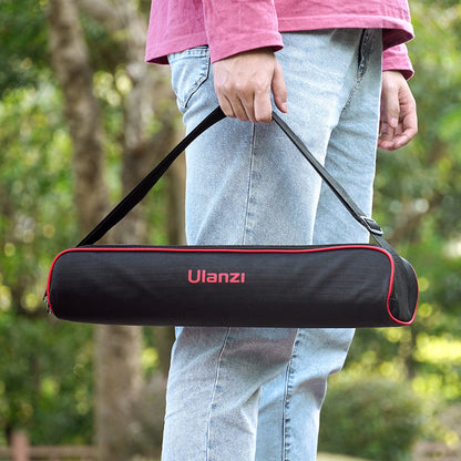 Ulanzi MT-49 Carbon Fiber Tripod carrying case, black with red trim.
