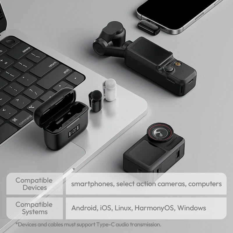 Ulanzi A200 Wireless Lavalier Mini Microphone