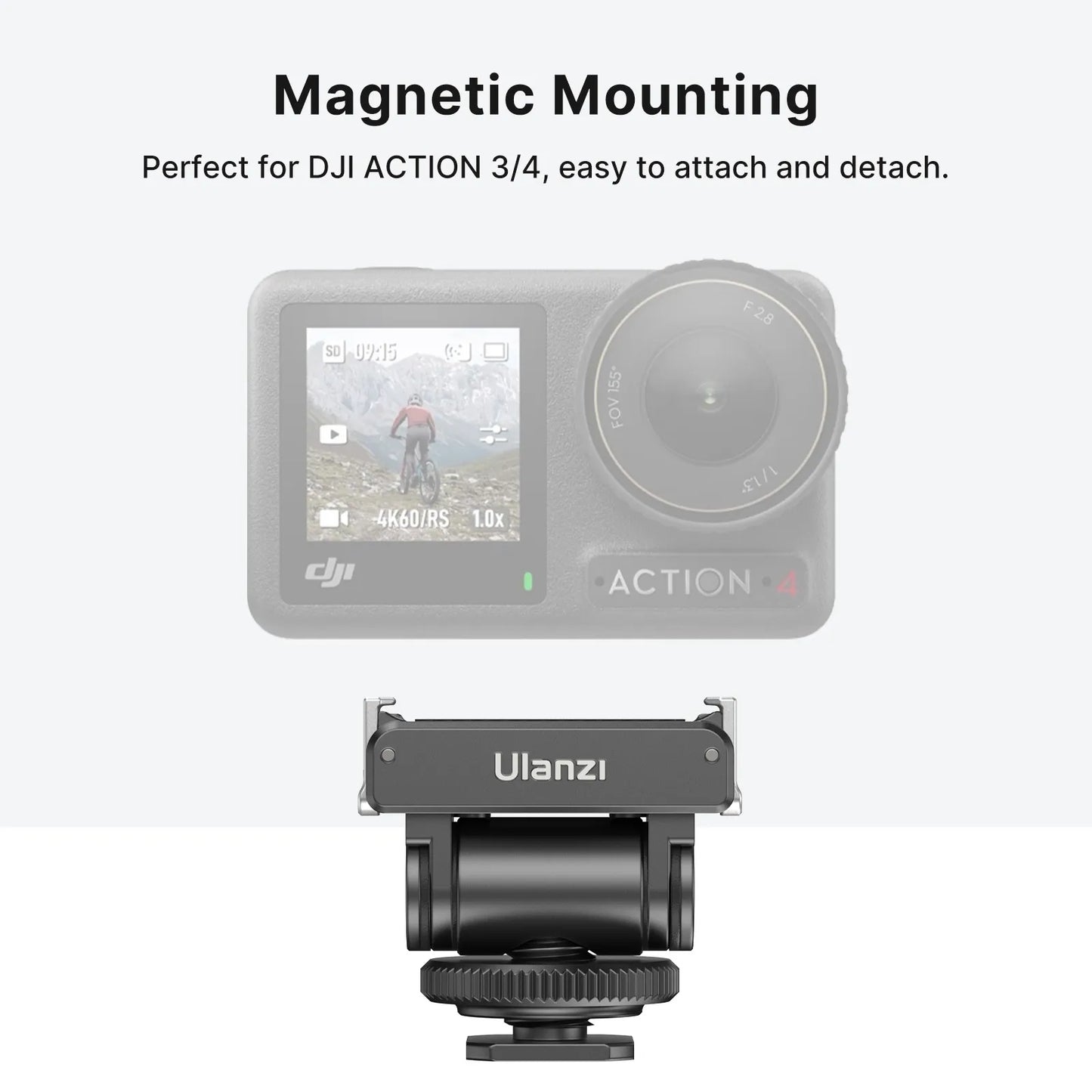 Ulanzi CA22 Cold Shoe Mount Adapter for Xtra Muse & DJI OSMO Nano/ Action 4/3 & Pocket 3 C071GBB1