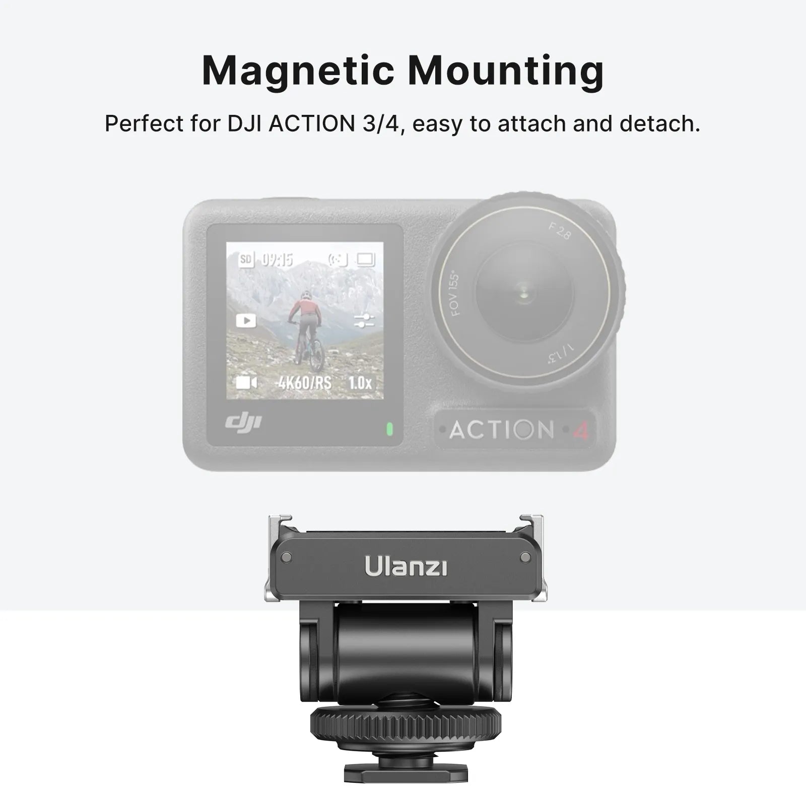 Ulanzi CA22 Cold Shoe Mount Adapter for Xtra Muse & DJI OSMO Nano/ Action 4/3 & Pocket 3 C071GBB1