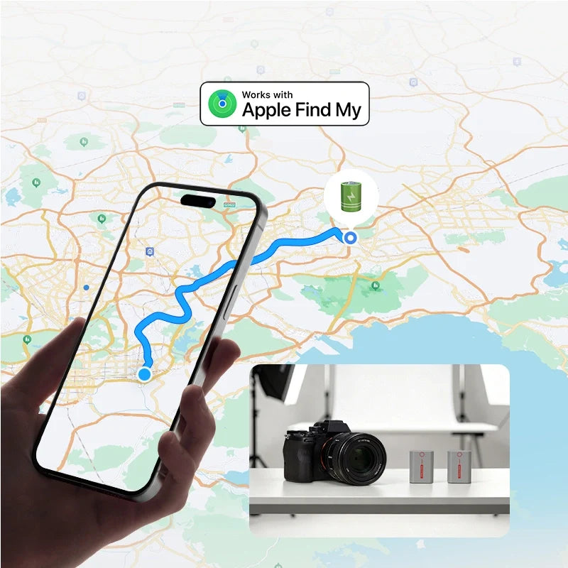 Falcam TagBatt Direct-Charge Camera Battery with Apple Find My for Sony NP-FZ100
