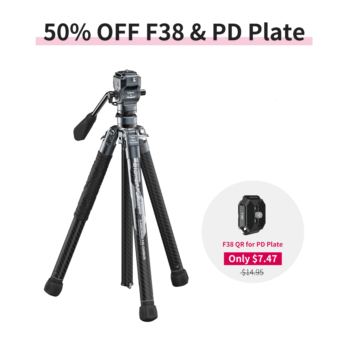 Ulanzi F38 Quick Release Video Travel Tripod 3318
