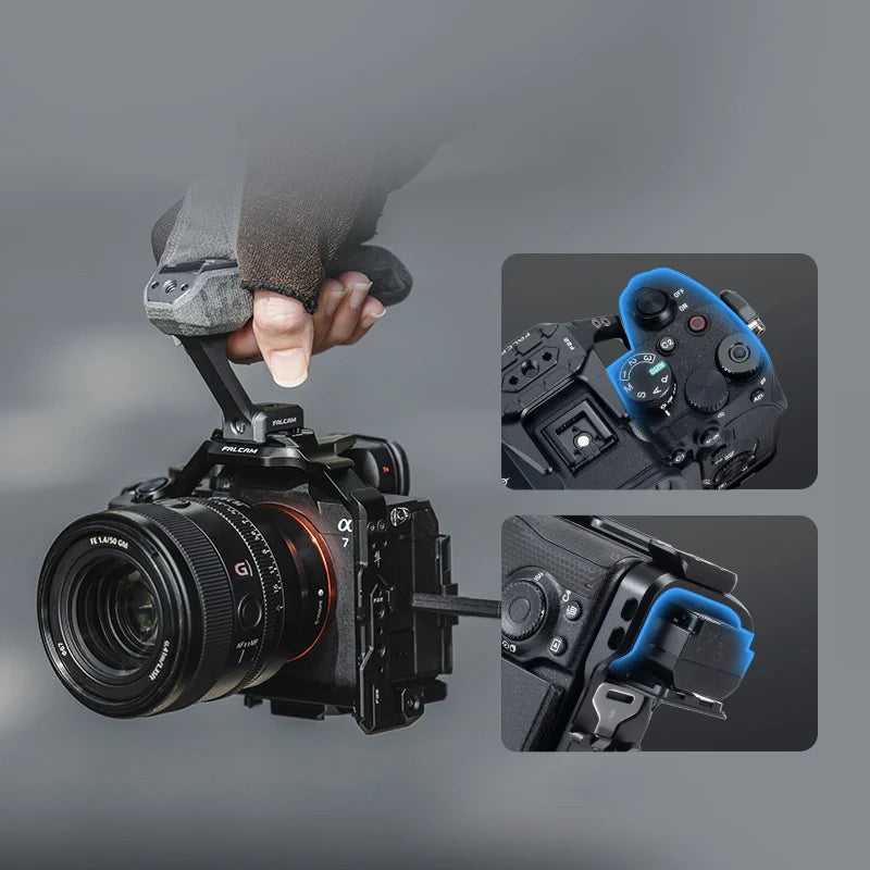 FALCAM F22&F38&F50 Quick Release Camera Cage Compatible with SONY A7M5 / A7R5 / A7M4