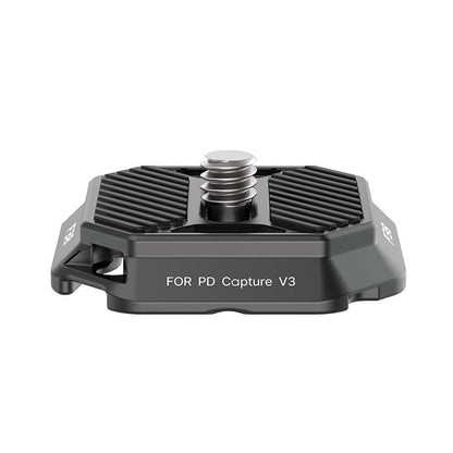 Falcam F38 Quick Release System base for PD Capture V3, Aluminum alloy, black.