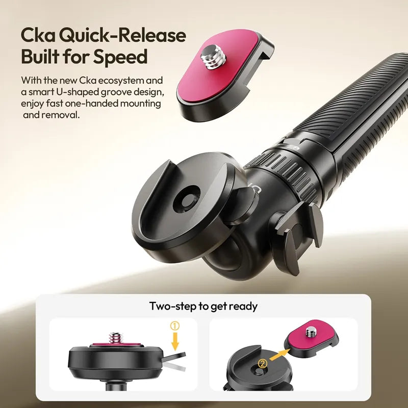 Ulanzi MT90 Cka Quick-Release Tripod for Pocket 3/4 & Insta360 Luna