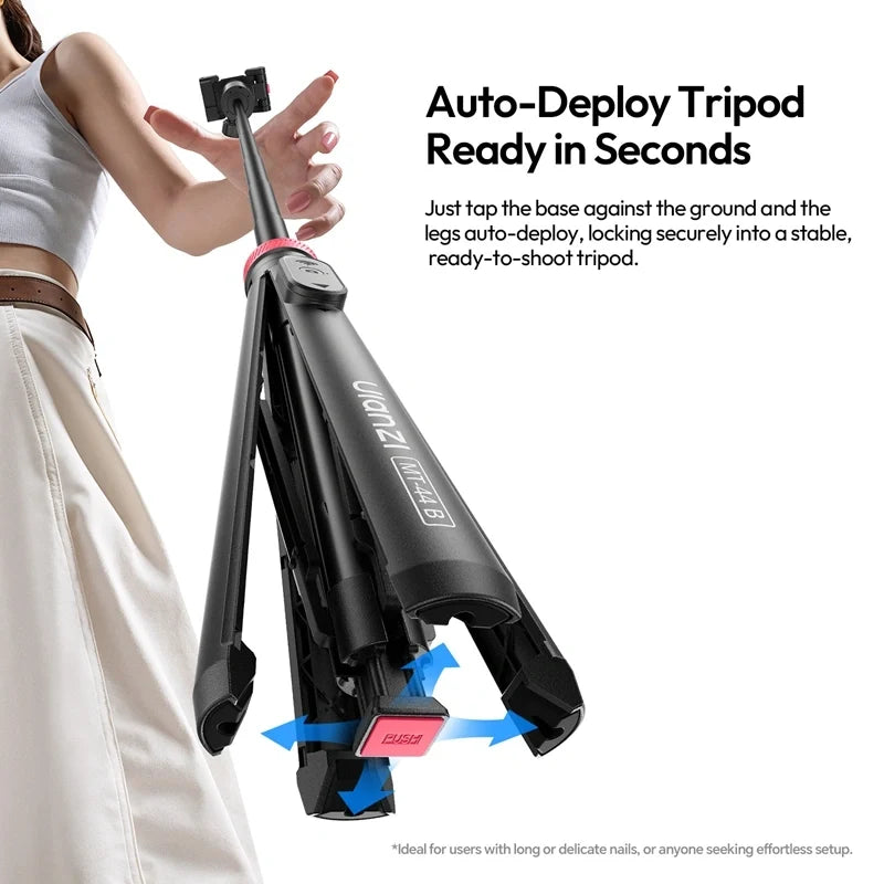 Ulanzi MT-44B  2-in-1 Selfie Stick Quadpod S056