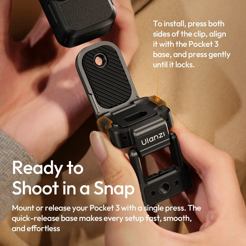 Ulanzi PK16 Quick-Release Magnetic Base for DJI Osmo Pocket 4/3