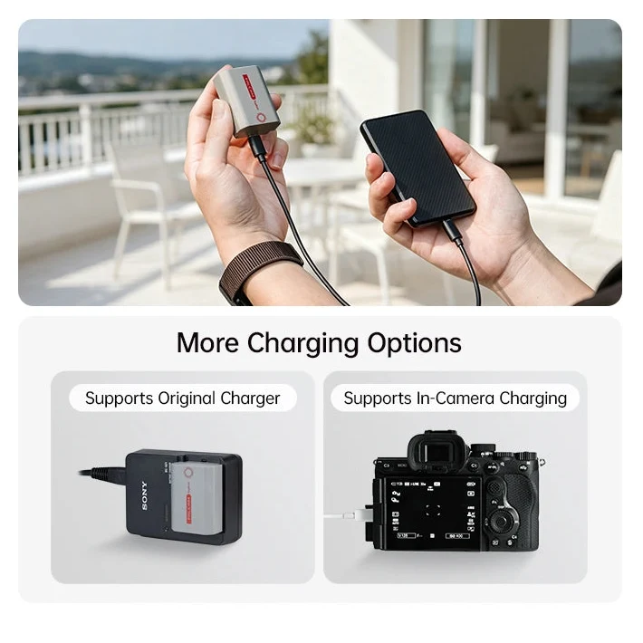 Falcam TagBatt Direct-Charge Camera Battery with Apple Find My for Sony NP-FZ100