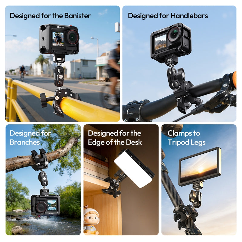 Ulanzi CO78 Super Clamp Magic Arm Dual Ball Head Kit C084