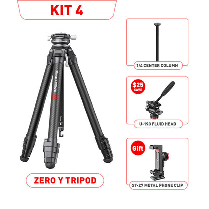 Ulanzi Zero Y Lightweight Travel Tripod with Arca-Swiss Ball Head 3028