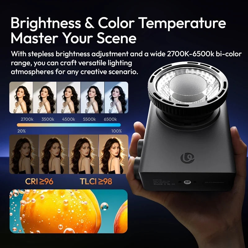 Ulanzi 100W COB Portable Fill Light with Condenser Lens