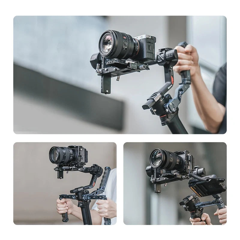 FALCAM F38 Quick Release Base V2 Compatible with DJI RS5/RS4/RS4 Pro/RS3/RS3 Pro/RS2/RSC2 F38B5416