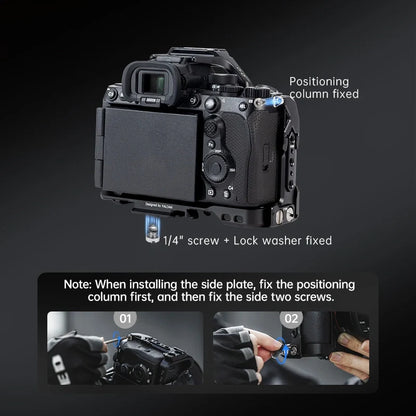 FALCAM F22&F38&F50 Quick Release Camera Cage Compatible with SONY A7M5 / A7R5 / A7M4
