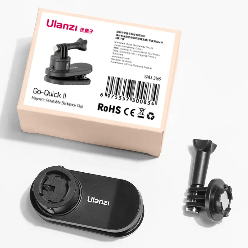 Ulanzi Go-Quick II Magnetic Quick Release Backpack Strap Clip for GP Mount 3169