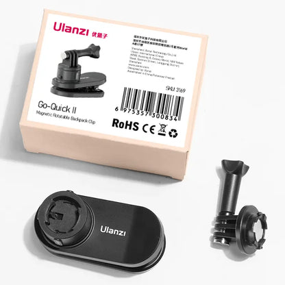 Ulanzi Go-Quick II Magnetic Quick Release Backpack Strap Clip for GP Mount 3169