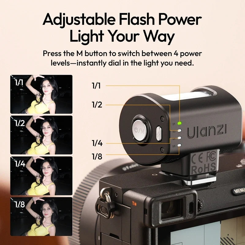 Ulanzi KL01 Mini Camera Flash with Built-In Color Filters