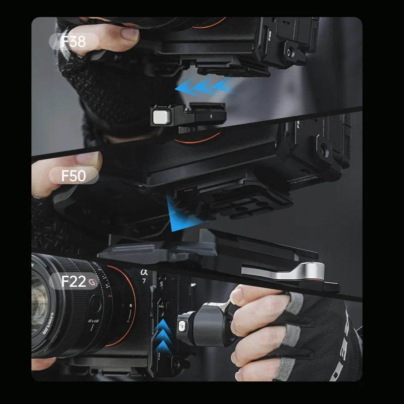 FALCAM F22&F38&F50 Quick Release Camera Cage Compatible with SONY A7M5 / A7R5 / A7M4