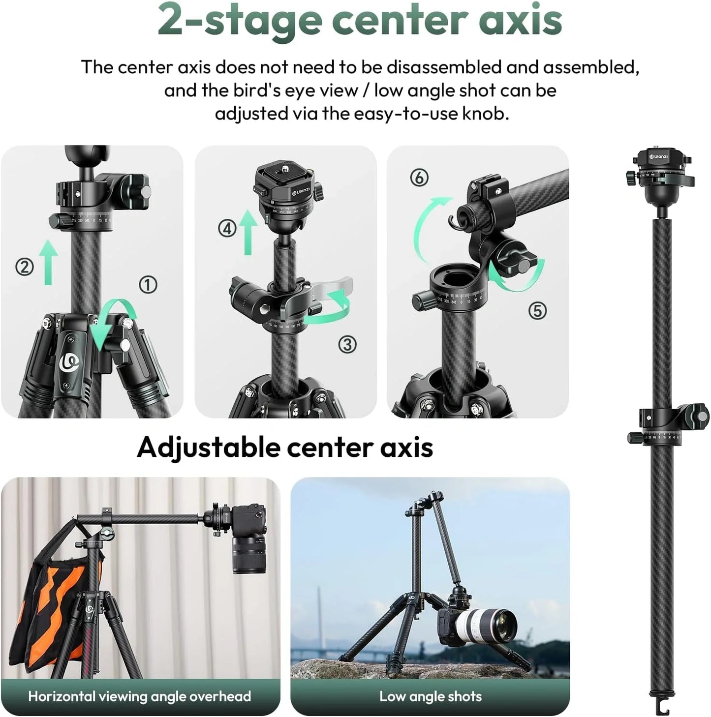 Ulanzi JJ05 GlideGo Video Tripod