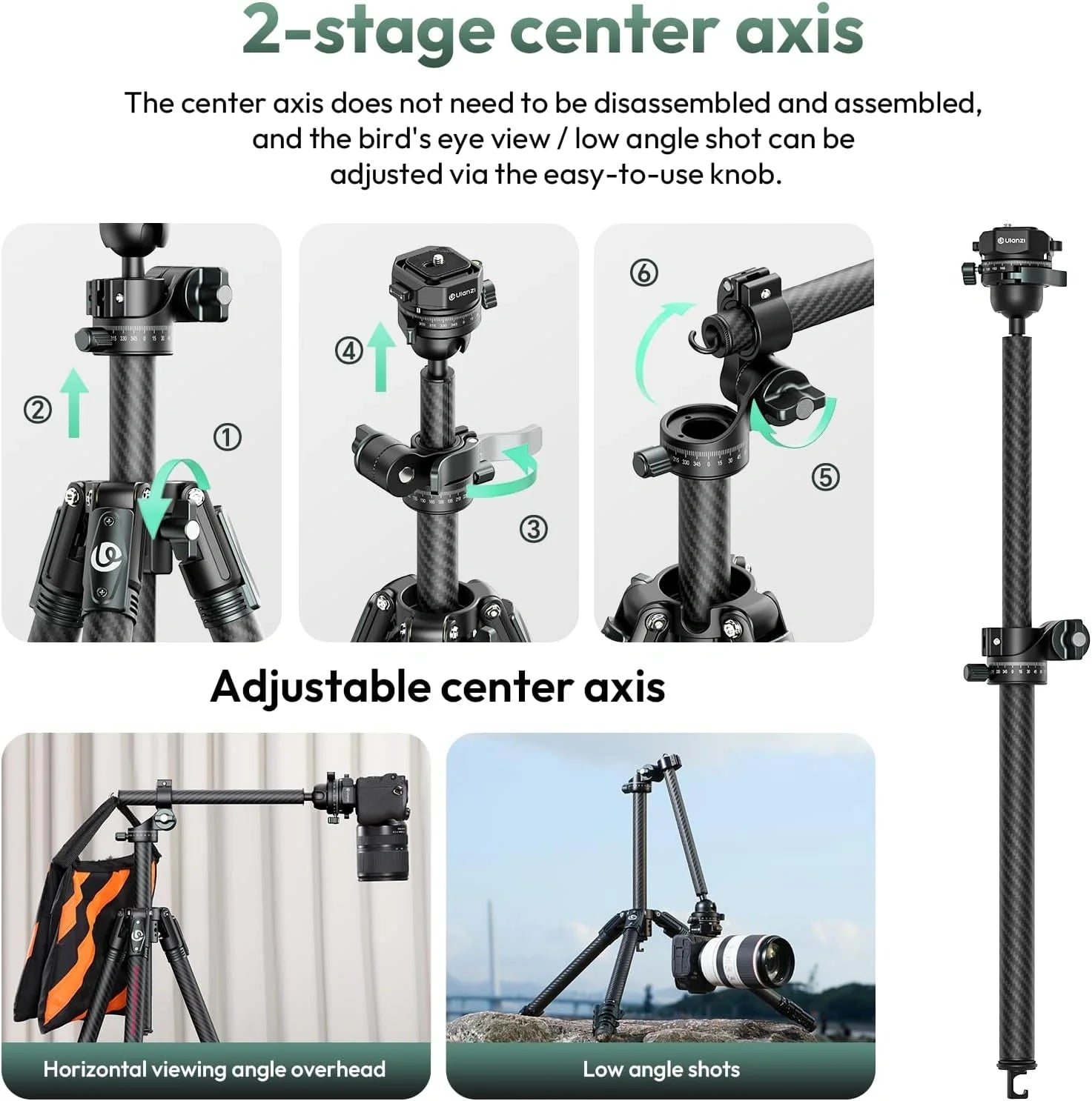 Ulanzi JJ05 GlideGo Video Tripod
