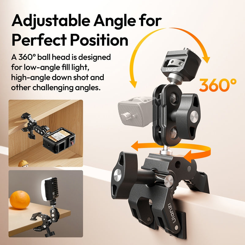Ulanzi CO78 Super Clamp Magic Arm Dual Ball Head Kit C084