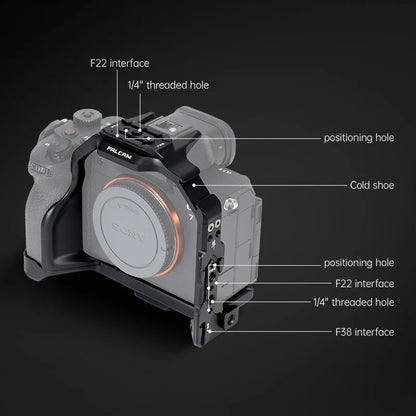 FALCAM F22&F38&F50 Quick Release Camera Cage Compatible with SONY A7M5 / A7R5 / A7M4
