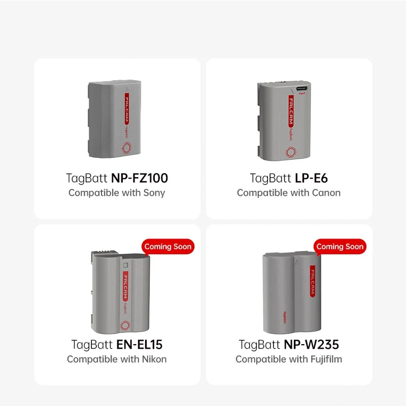 Falcam TagBatt Direct-Charge Camera Battery with Apple Find My for Sony NP-FZ100