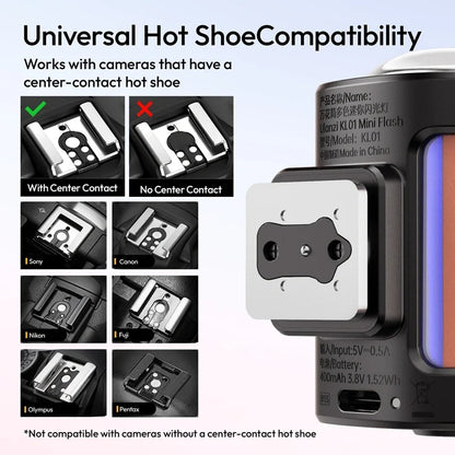 Ulanzi KL01 Mini Camera Flash with Built-In Color Filters