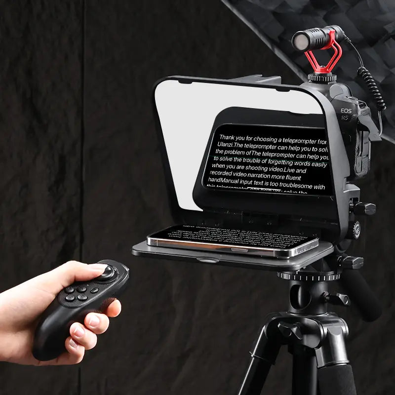 Ulanzi RT02 Universal Teleprompter for Tablets and Smartphones with Remote Control R004GBB1