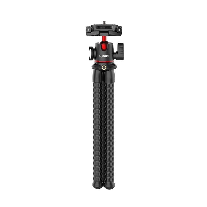 Ulanzi MT-33 Octopus Tripod with Cold Shoe Mount - Flexible black tripod.