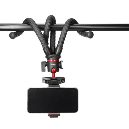 Ulanzi MT-33 Octopus Tripod holding a smartphone, ideal for flexible photography and videography.