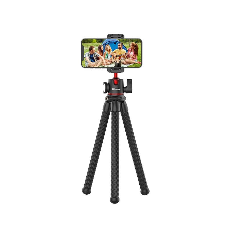 Ulanzi MT-33 flexible tripod for phone. Features cold shoe mount for diverse shooting.